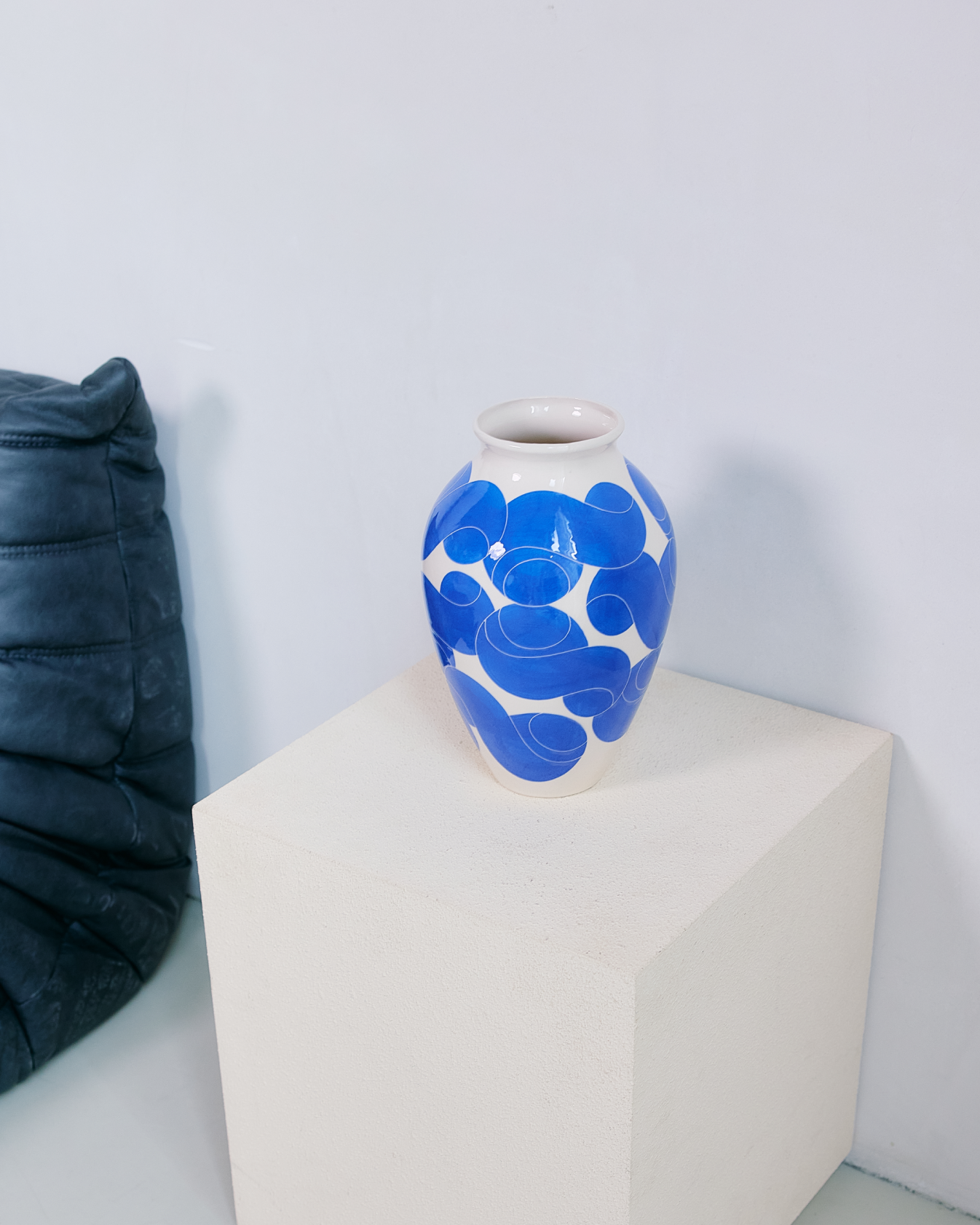 Type Vase Cobalt Blue