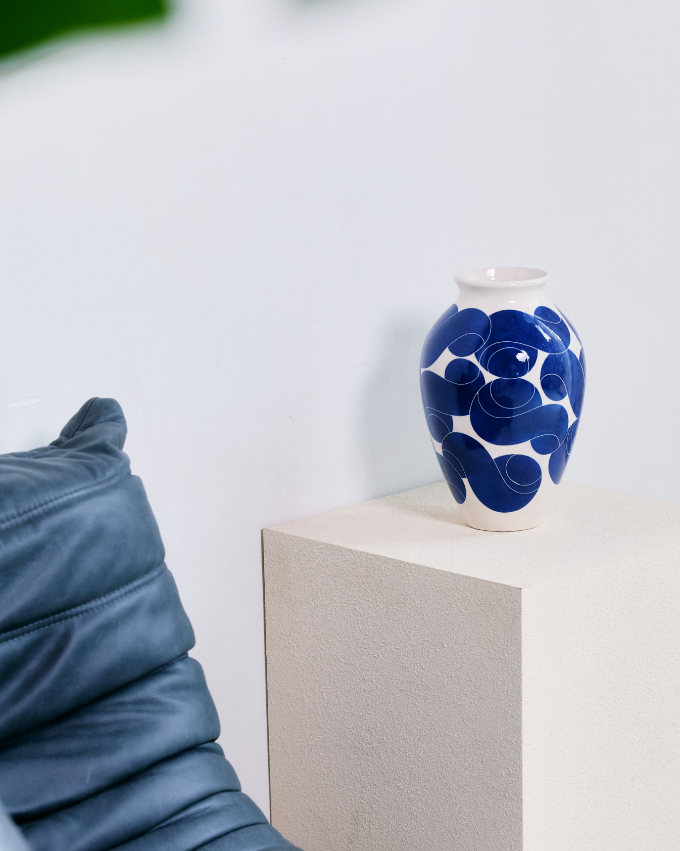 Type Vase Electric Blue