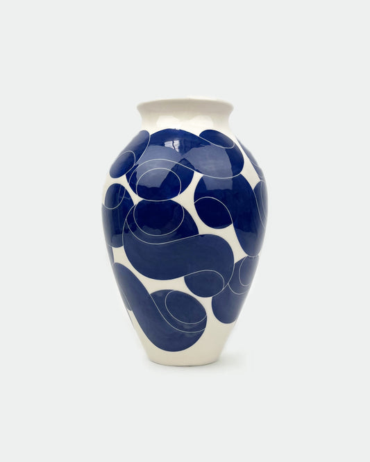 The Type Vase - Electric Blue