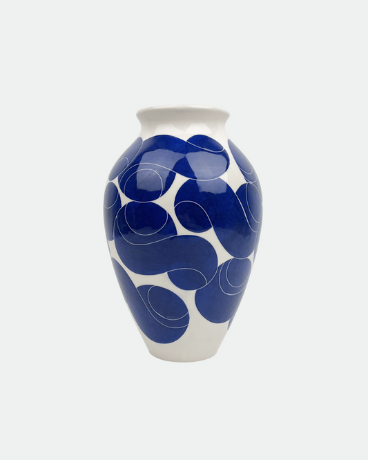 Type Vase Electric Blue
